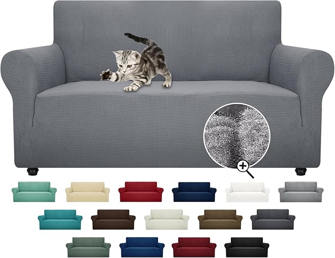 ZNSAYOTX Super Stretch Couch Cover Love Seat Sofa Covers