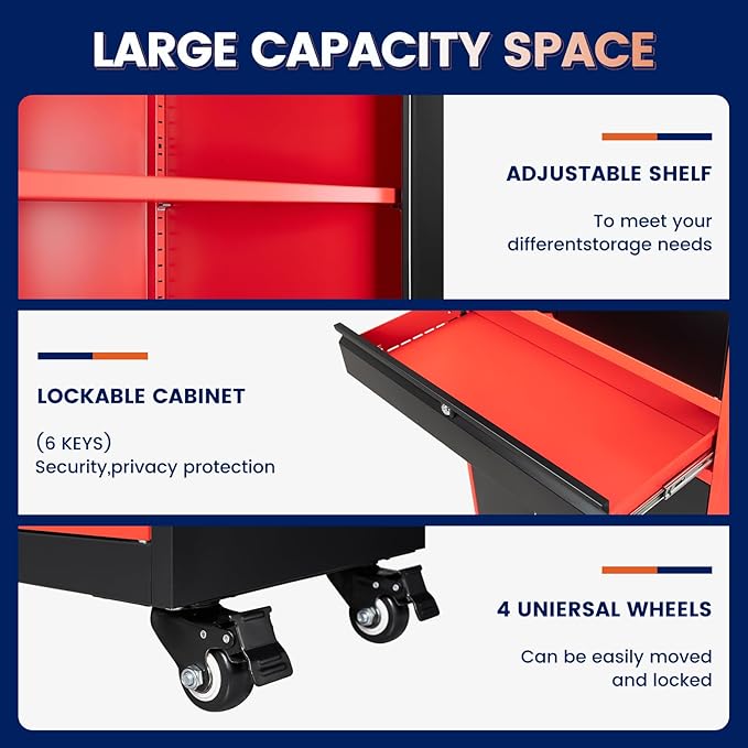 Yizosh Metal Garage Storage Cabinet
