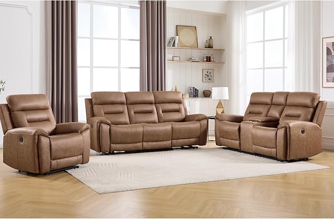 ANJ 3-Piece Power Recliner Sofa Set