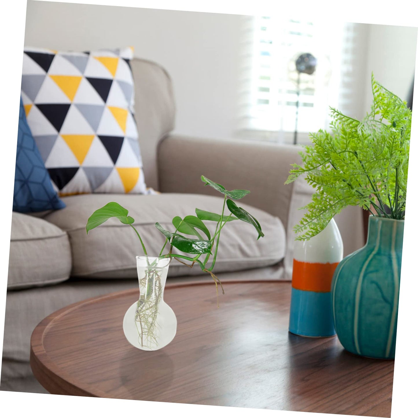 IWOWHERO Unique Plant Terrarium Creative Glass Vase Bulb for Decorative Home Office