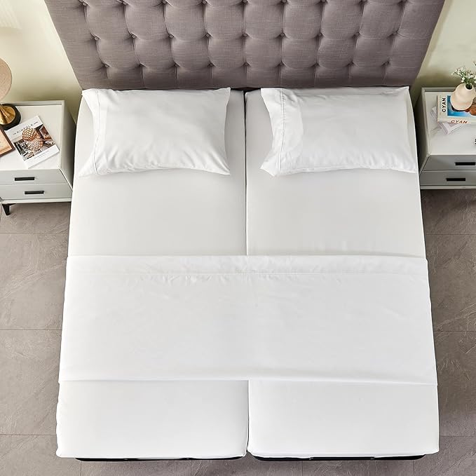 Kingnex Split California King Sheets Set