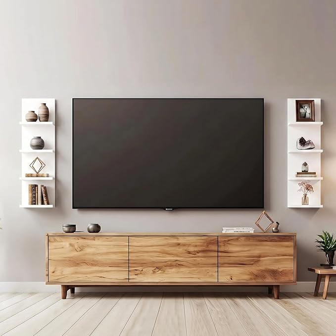 Homaterial 4 Tiers Floating Shelves, Modern Wall Mounted Shelf Storage Shelves