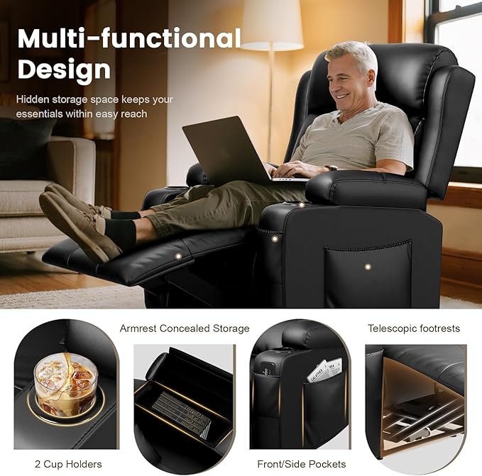 Recliner Sofa Set, RV Wall Hugger Recliners