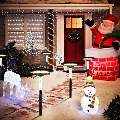 LED Garden Solar Pathway Lights，Outdoor Motion Sensor Landscape Lights for Garden Lighting, IP65 Waterproof Solar Spotlight for Yard