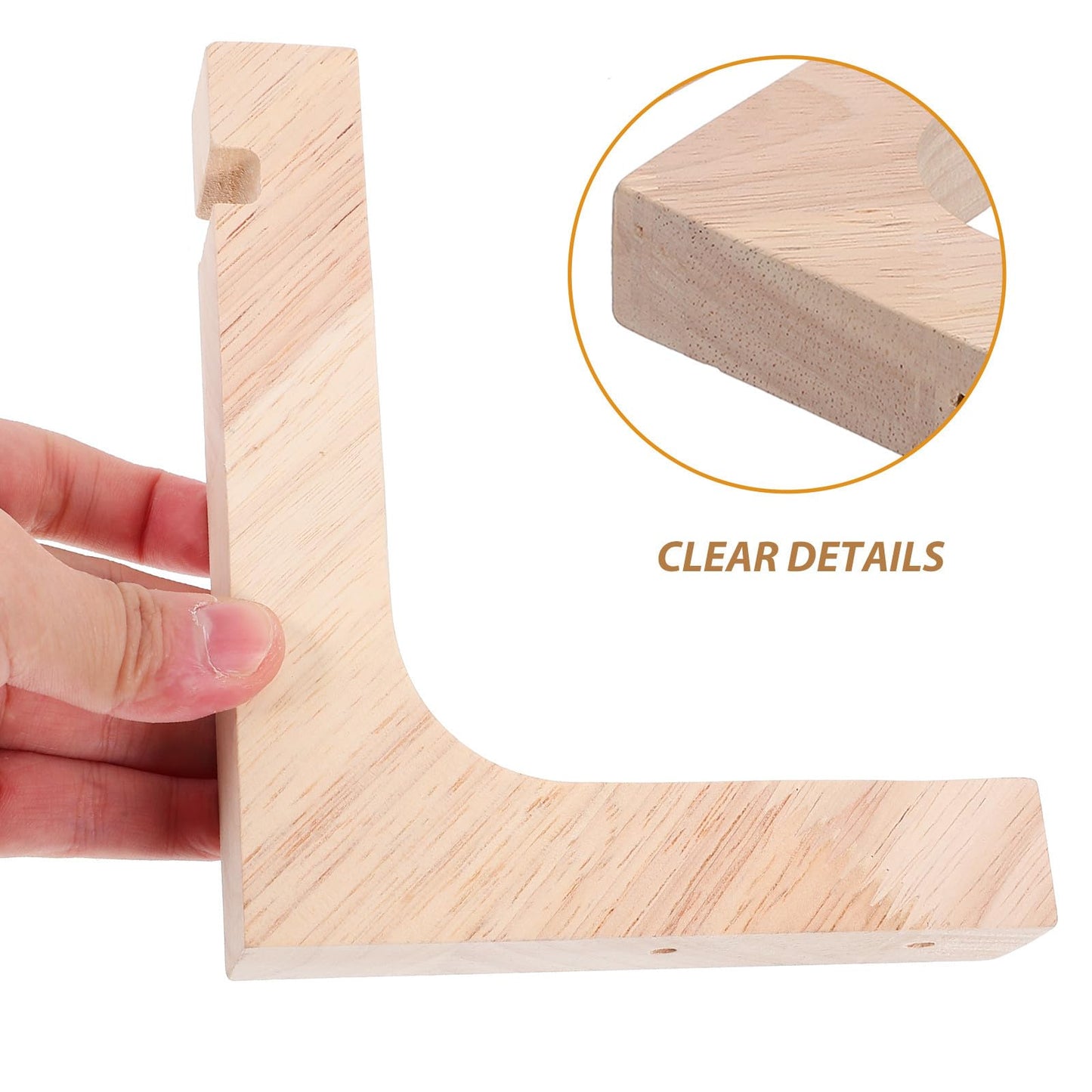 HAKIDZEL Heavy-Duty Wooden Plant Hooks 2pcs Indoor Outdoor Hanging Plant Hangers for Wall and Ceiling Mount for Flower Pots and Garden Use