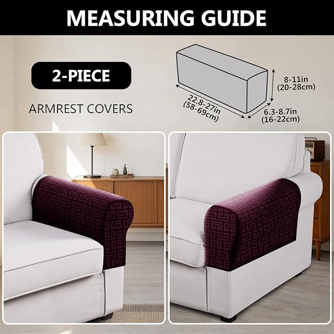 UNBBRRL Stretch Couch Armrest Covers