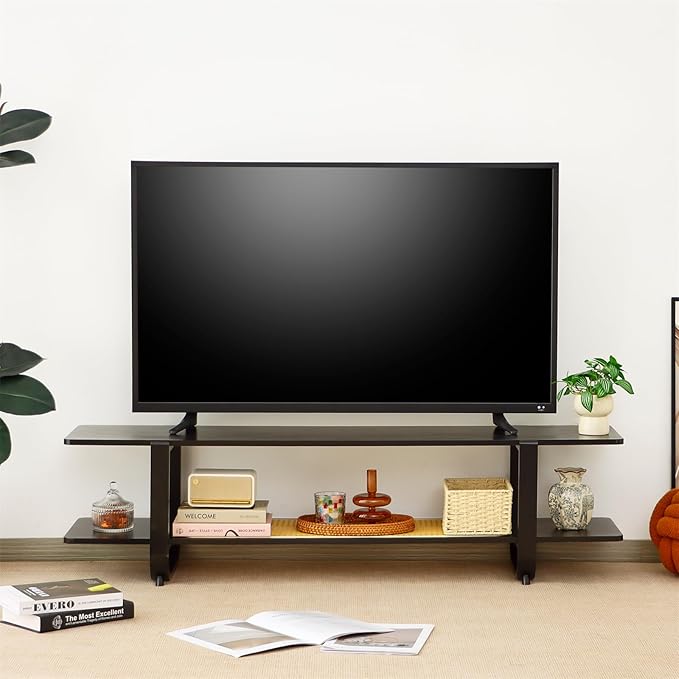 Bamboo TV Stand for TVs up to 65", Accent Entertainment Center