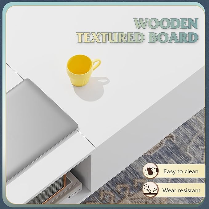 WLIVE Coffee Table for Living Room, Lift Top Coffee Table