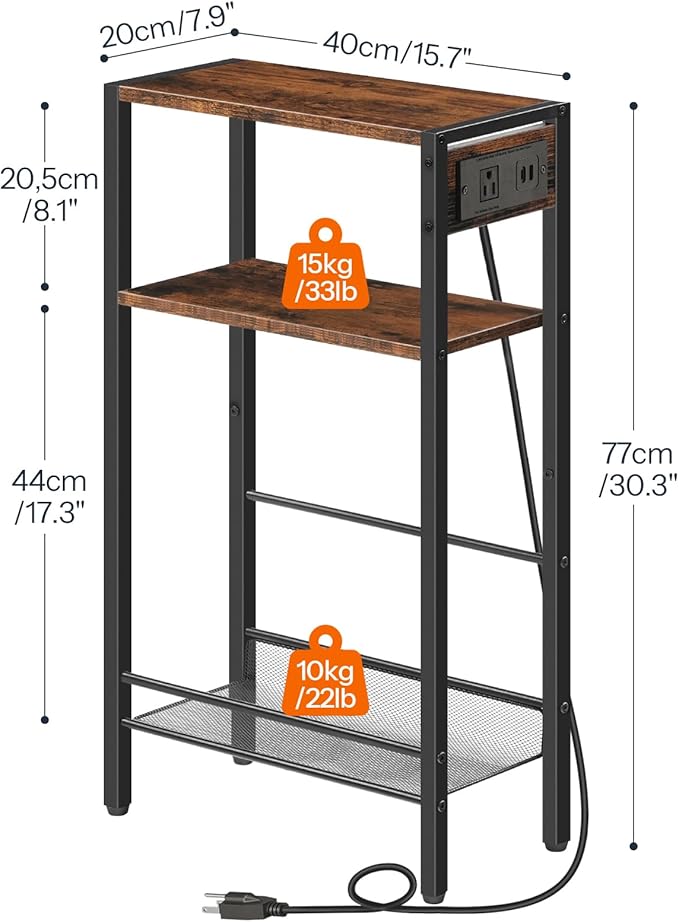 HOOBRO 15.7" Narrow Console Table