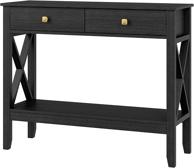 Lomojo Console Table, Sofa Table 13.8" D x 39.37" W x 31.5" HEntryway Table