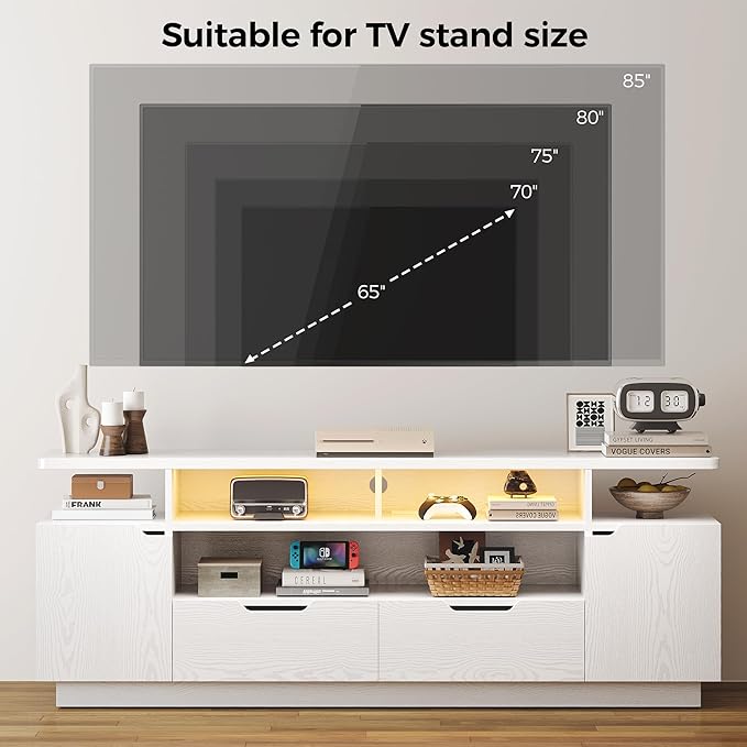 IRONCK TV Stand for TVs 85 inch