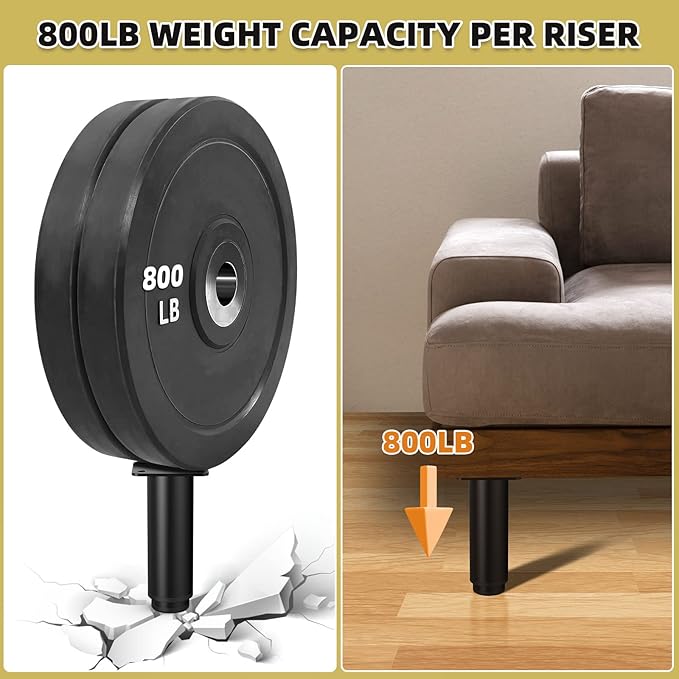 5"-9" Metal Adjustable Legs, Adjustable Height Replacement Legs
