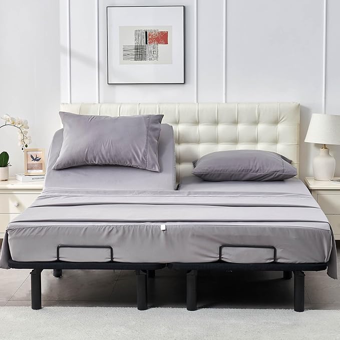 Kingnex Half Split Top King Sheets Set