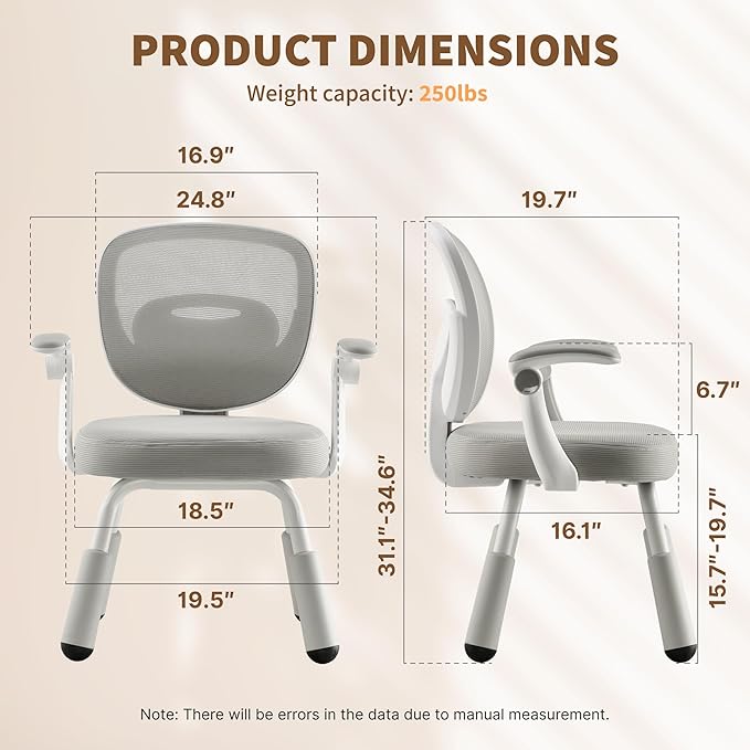 ERIYA Kids Desk Chair, Kids Study Chair, Height-Adjustable