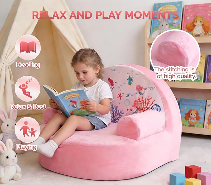 Snuggly Toddler Chair, Soft Kids Sofa