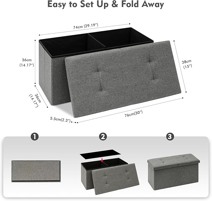 B FSOBEIIALEO Storage Ottoman
