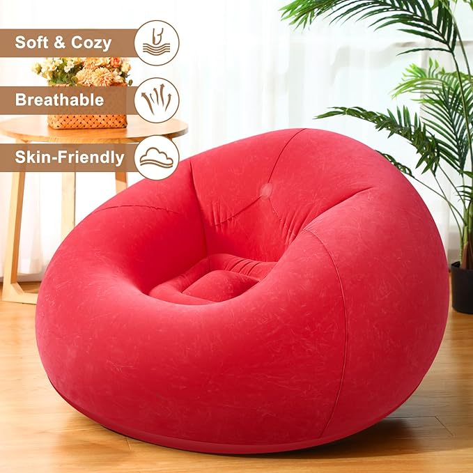 Realspring 6 9 12 Pcs Inflatable Bean Bag Chairs
