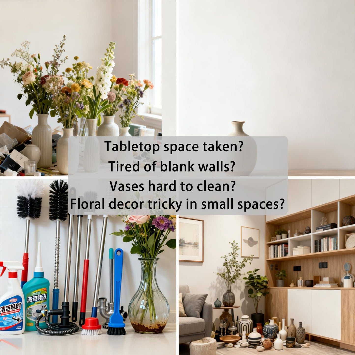 Gold Hand Vase, Wall Mounted Decor - Hanging Statue for Living Rooms & Entrance, Funky Art Sculpture Planter, Esculturas de Pared, Macetas Decorativas, Flower Tubes, Test Tubes for Plants