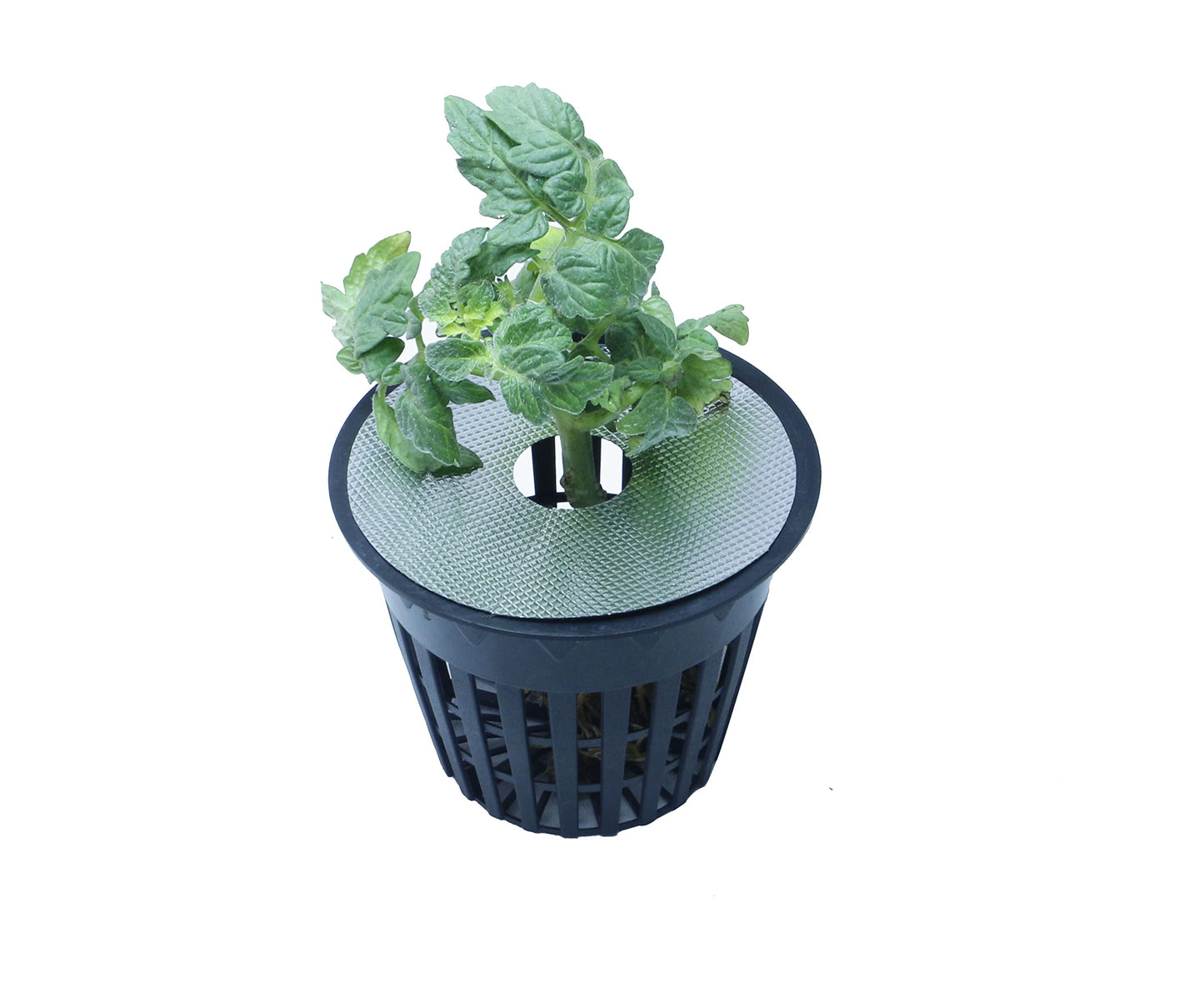 HORTIPOTS 3 inch Net Pot Mylar Reflective Block Covers for 3 inch Net Pot Top Lid (Pack of 100)