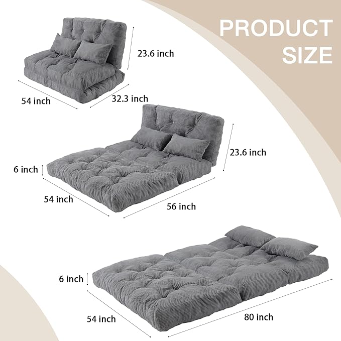 Folding Sofa Bed, Convertible Sleeper Chair