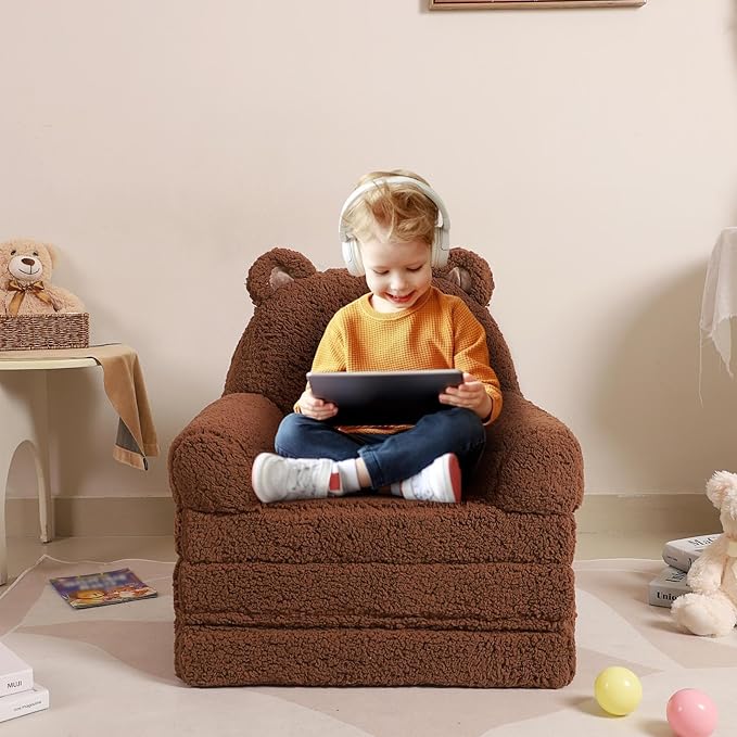 MOMCAYWEX Kids Sofa, Sherpa Couch