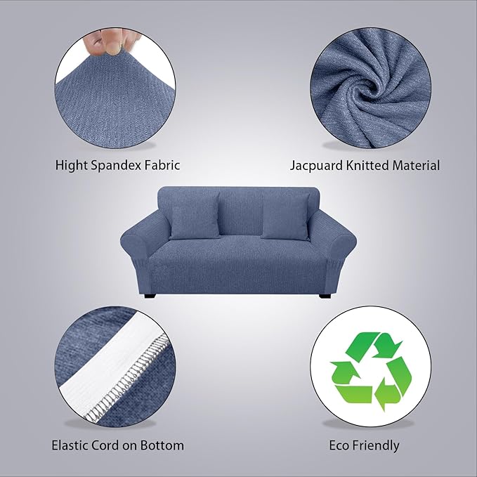 Loveseat Slipcover with 2 Pillow Cover