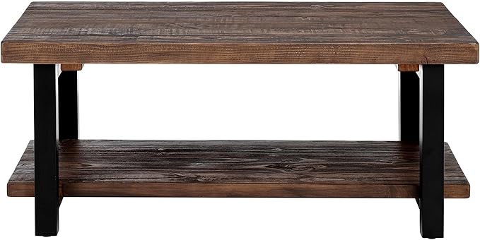 Pomona 42-Inch Rectangular Solid Wood Coffee Table