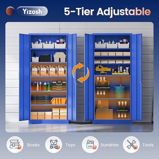 Yizosh Metal Garage Storage Cabinet