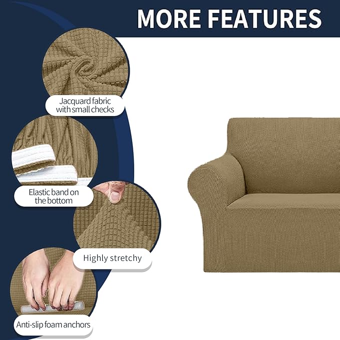 Cupuamon 2026 New Stretch Chair Sofa Slipcovers Couch Cover
