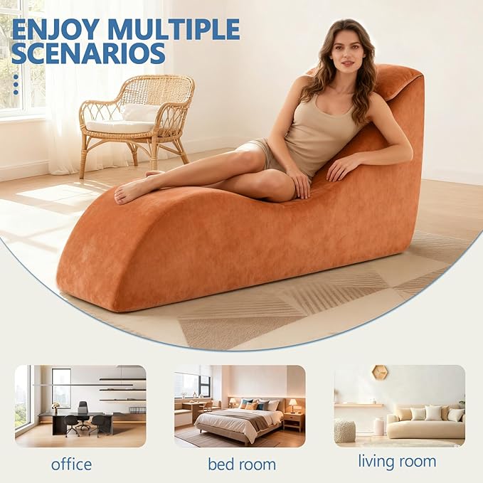 Yoga Chair Lounge for Adult, Yoga Lounge Chair，Ergonomic Chaise Lounge Chair