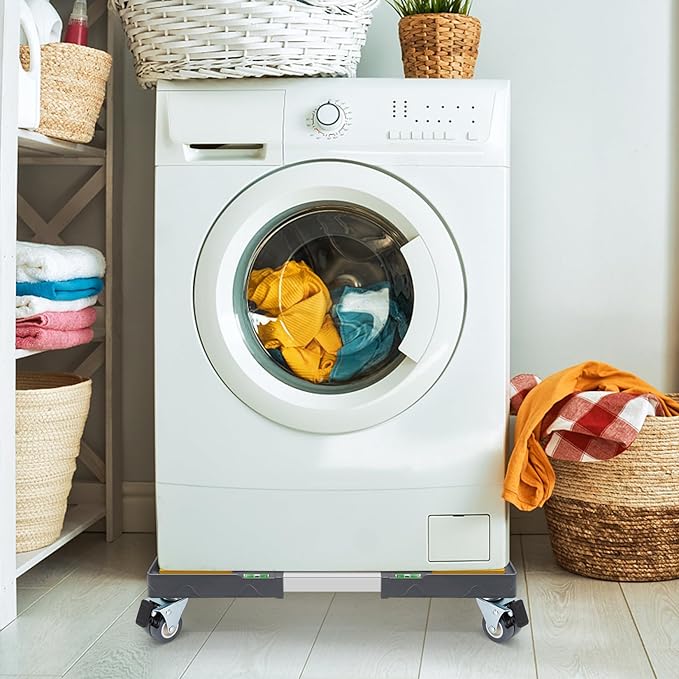 Nefish Heavy Duty Dolly for Washing Machine Adjustable Mini Fridge Stand washer