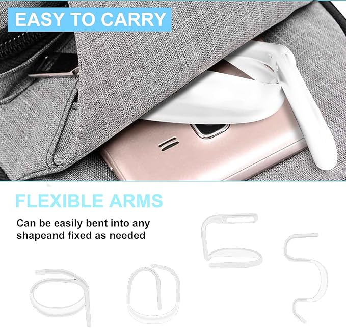 LED Neck Reading Light, Book Light for Reading in Bed, Adjustable Brightness Desk Lamp,3 Color, with Bendable Arms, Suitable for Repairing, Night Running, Walking, Knitting, Camping