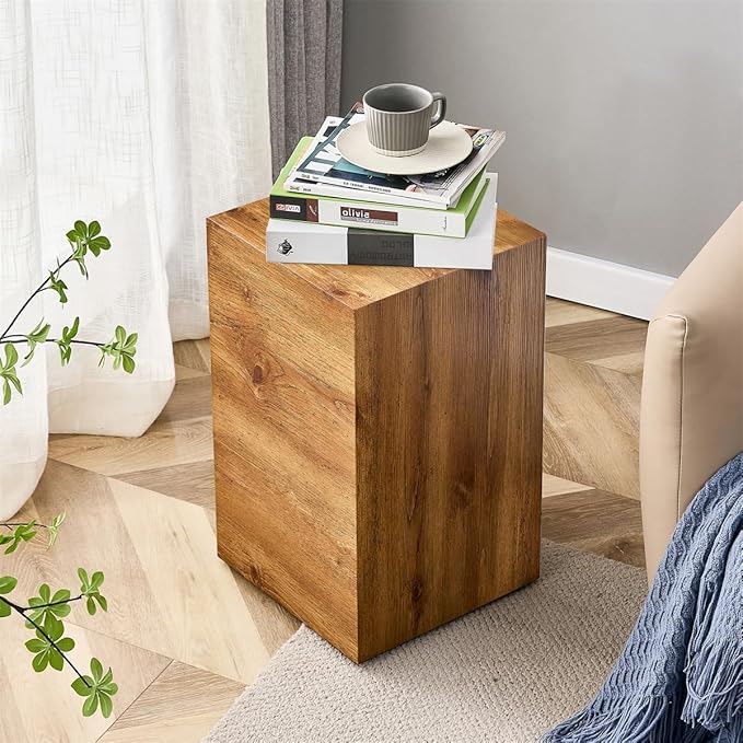 End Table, Side Table Living Room Table, Modern Sofa Couch Table, Faux Marble