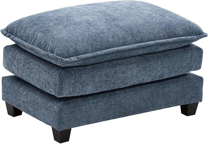 Ihanherry Ottoman for Modular Sectional Cloud Sofa, Chenille Deep Seat Couch