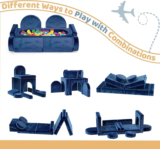 12pcs Modular Kids Play Couch