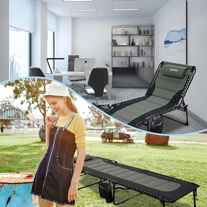 Outdoor Folding Lounge Chair Padded