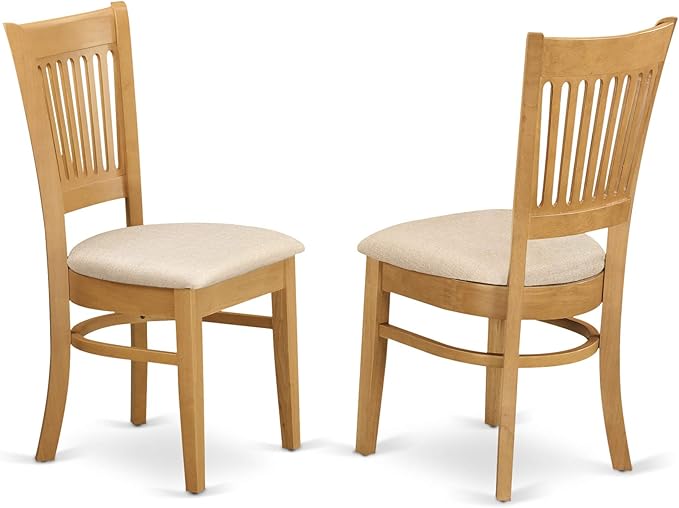 East West Furniture ANVA5-OAK-C 5 Piece Dining Room Furniture Set Includes a