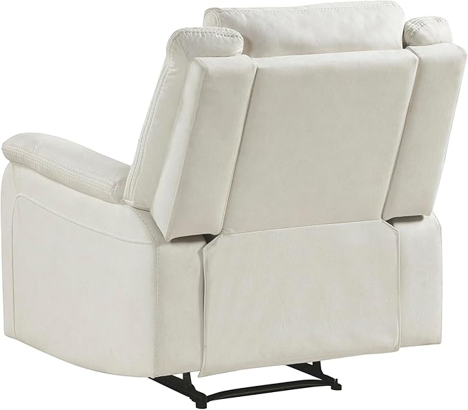 Lexicon Manual Recliner Chair, Polished Microfiber Reclining Sofa Chair