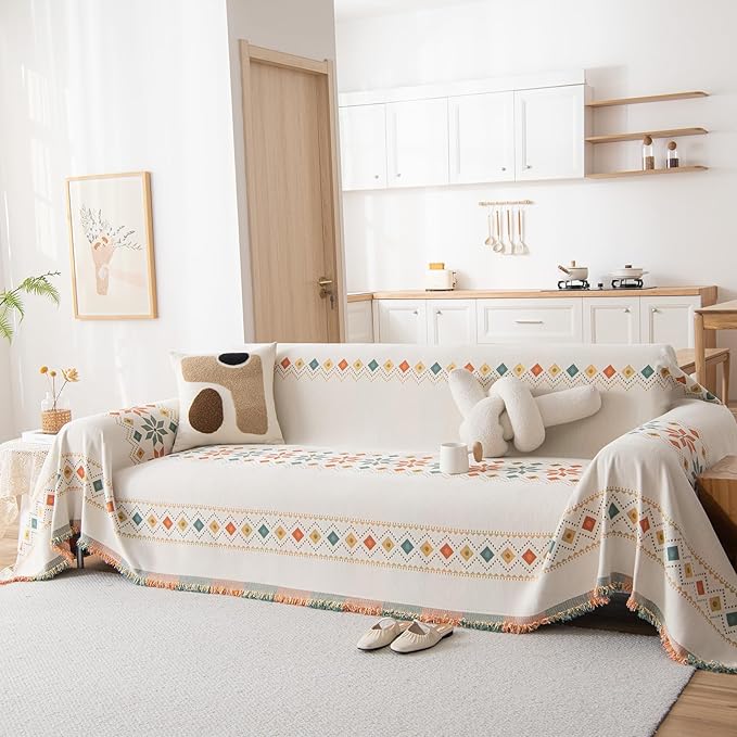 DREAMINGO Couch Cover Boho Washable Sofa Covers