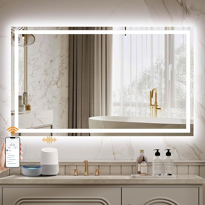 ENZE 24"x40" Smart Lighted Bathroom Mirror