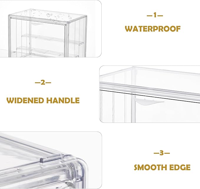 LXLXXL Acrylic Display Case for Collectibles 3 Layer Adjustable Figure Display