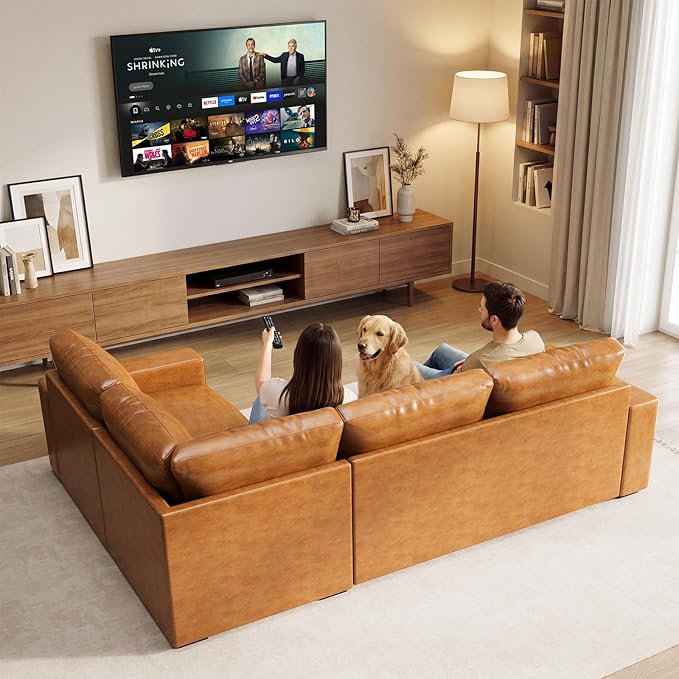 ABCASA Oversized Modular V Shaped Sectional Couches