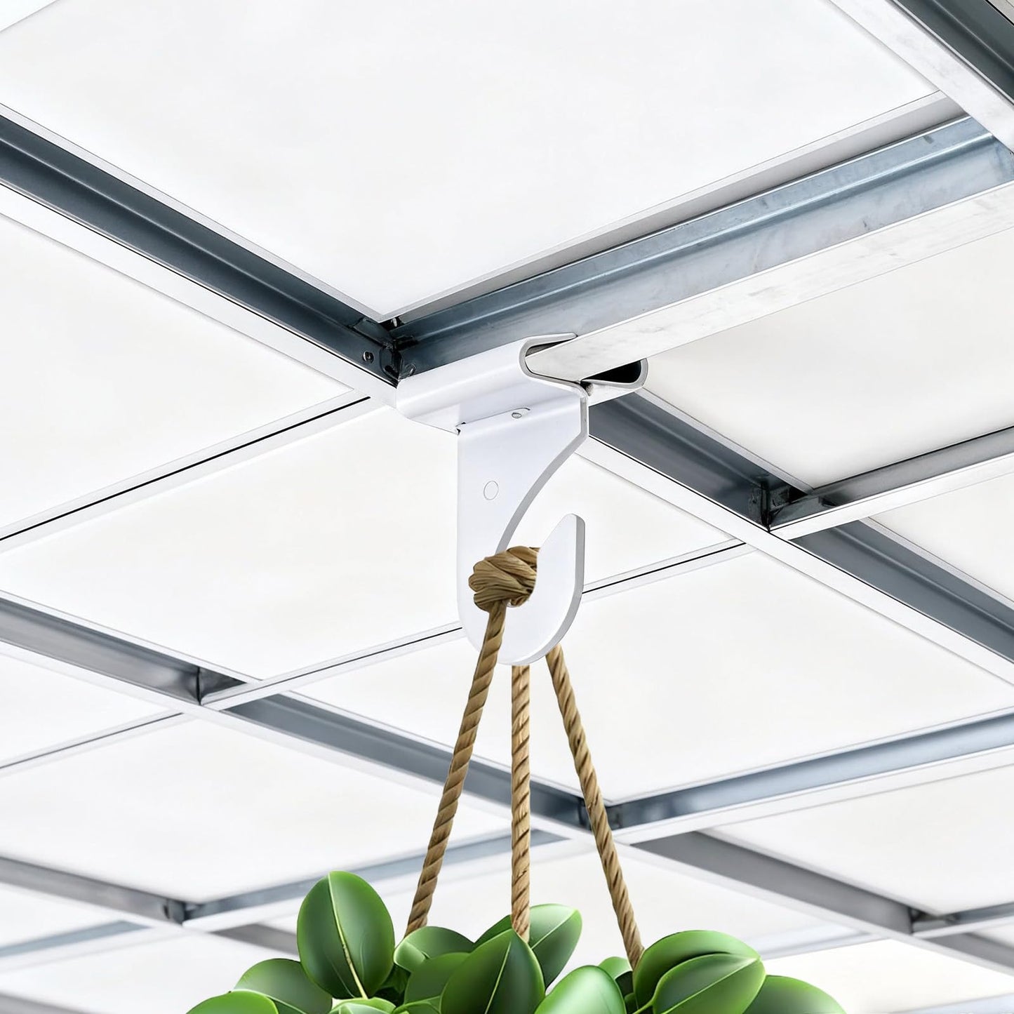 Yuanan 30 Pairs Drop Ceiling Hooks for Hanging, Heavy Duty Drop Ceiling Hook for Hanging Ceilings Hook Ceiling-Grid Hangers Ceilings Hooks for Classroom Hang Plants & Decorations