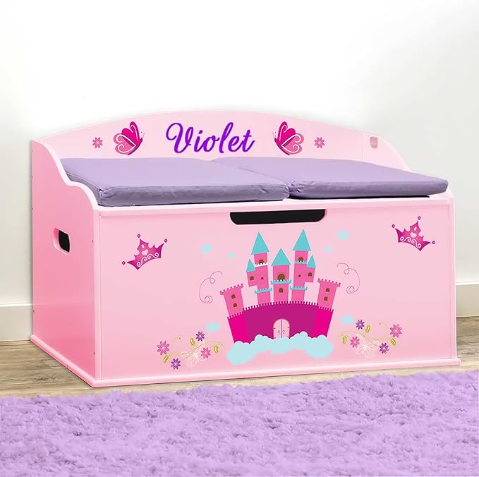 DIBSIES Personalized Creative Wonders Toy Box, 30 x 19.25 x 18 inches,