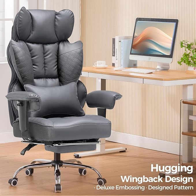 COMHOMA Big and Tall Office Chair Heavy Duty Wide Ergonomic Gaming Chair