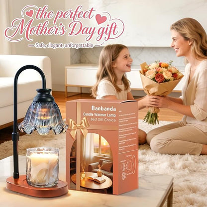 Candle Warmer Lamp with Timer, Christmas Decorations Indoor, Birthday Gifts for Women Mom, Warming Gifts for Office, Dorm, Apartment & New Home Decor