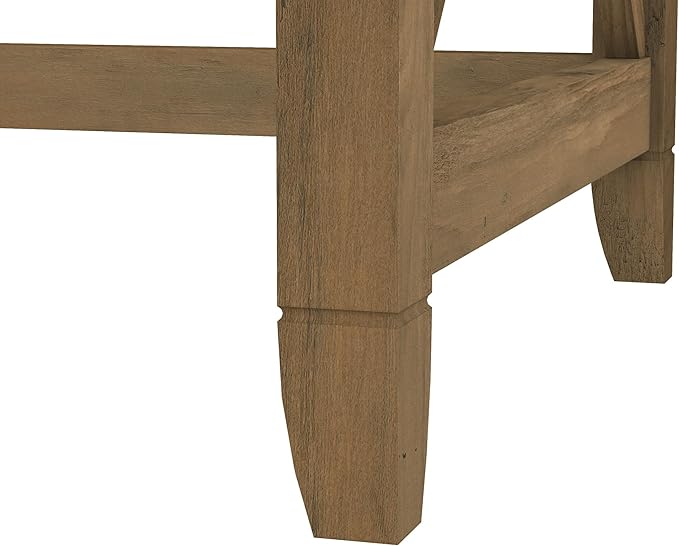 Bush Home Key West 48W Writing Desk in Reclaimed Pine