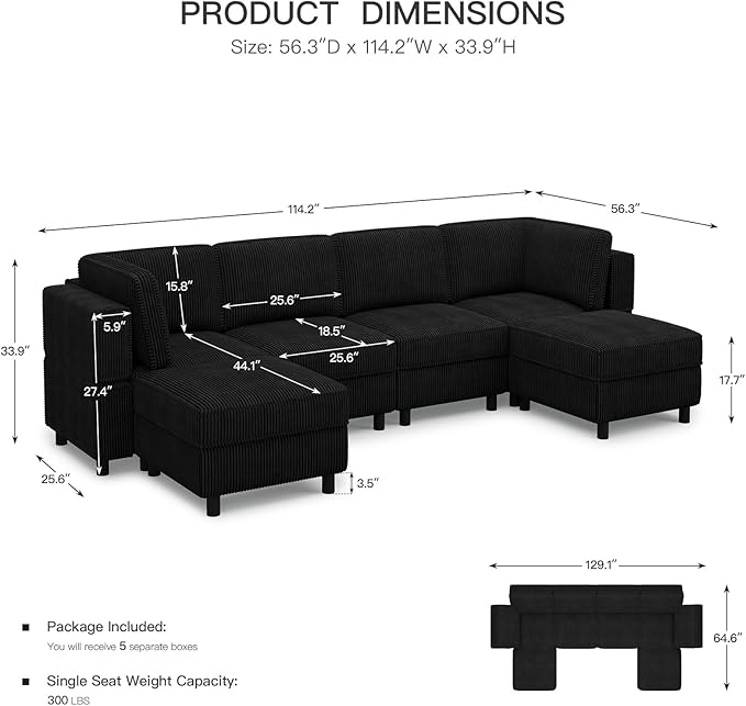 Belffin Modular Sectional Sofa