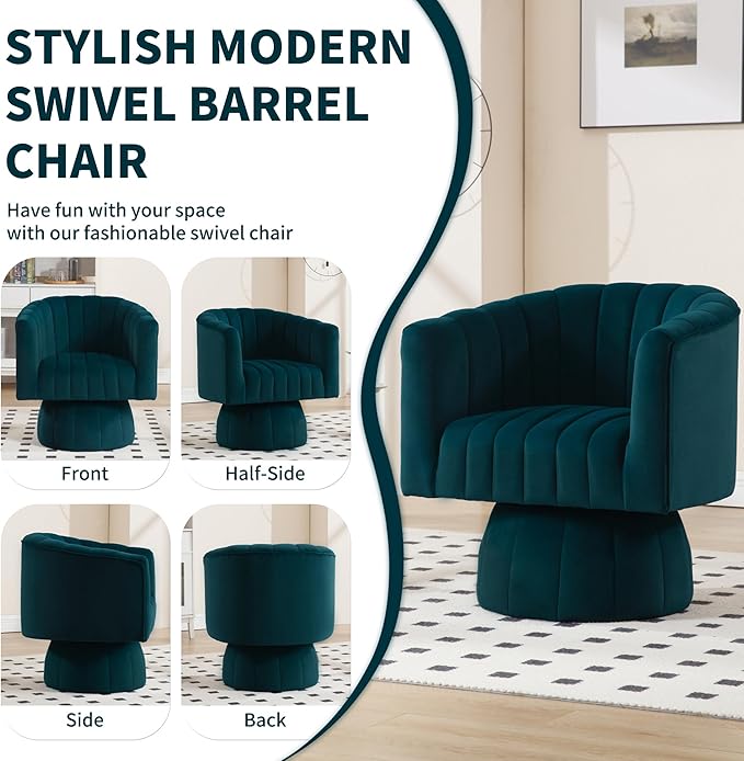 Swivel Accent Barrel Chair