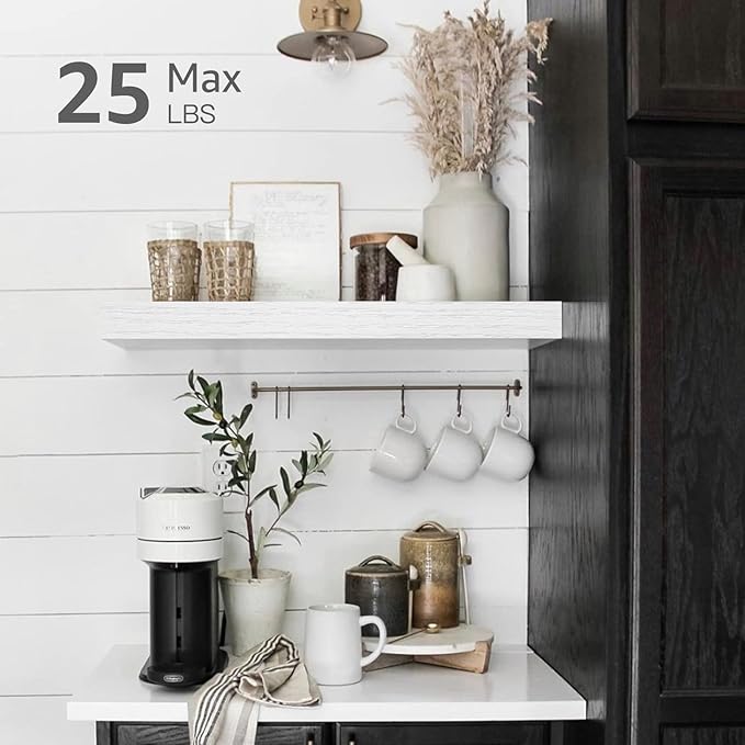 QEEIG Floating Shelves for Wall Bathroom Shelf Bedroom Kitchen Living Room